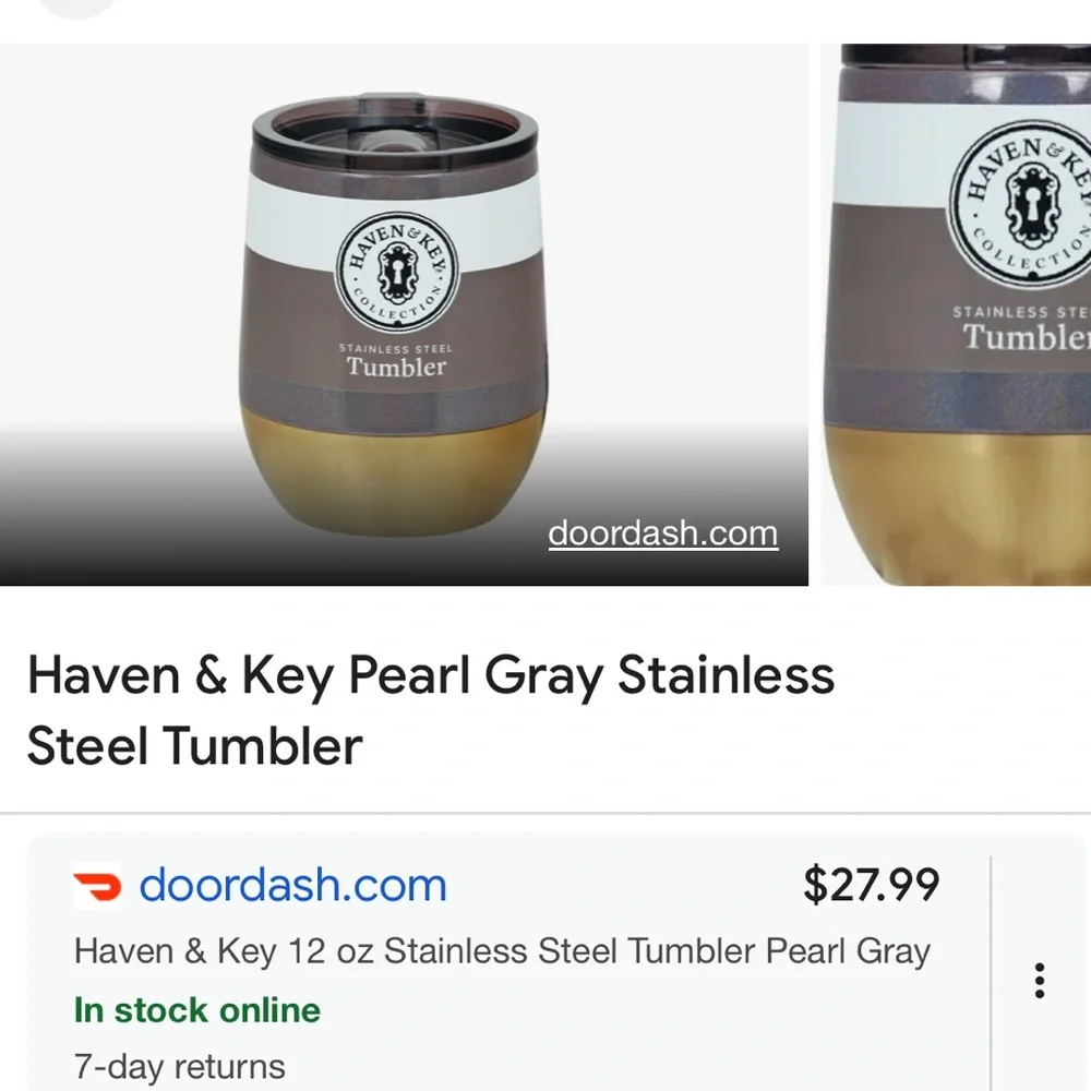 NEW Haven & Key Mint Blue & Copper Tumbler - Picture 8 of 8